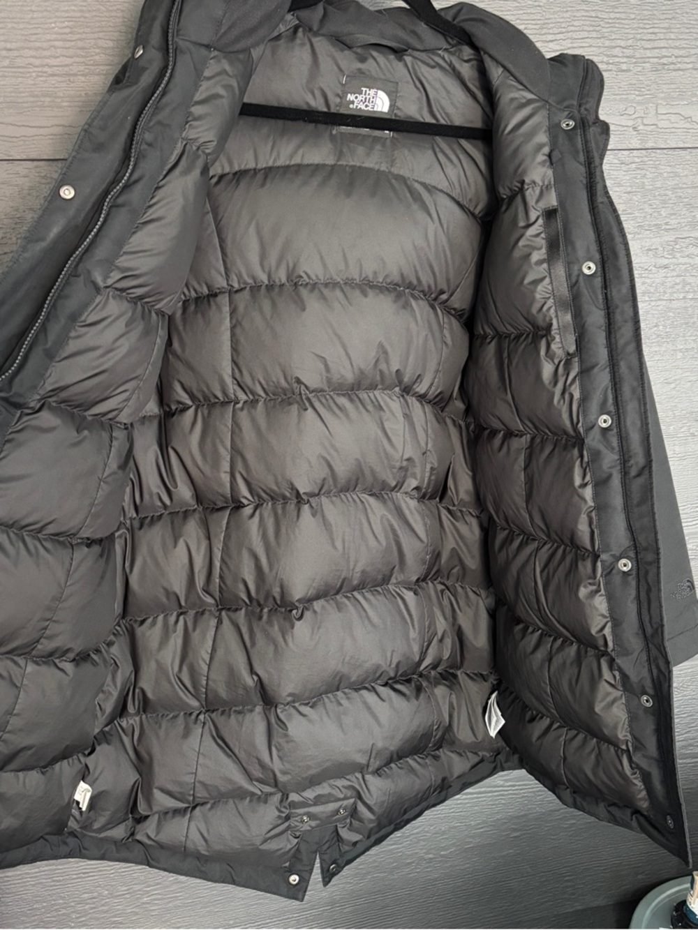 The North Face Women’s Arctic Parka ll Down 550 Size MEDIUM Black Hooded Hyvent - Picture 5 of 14